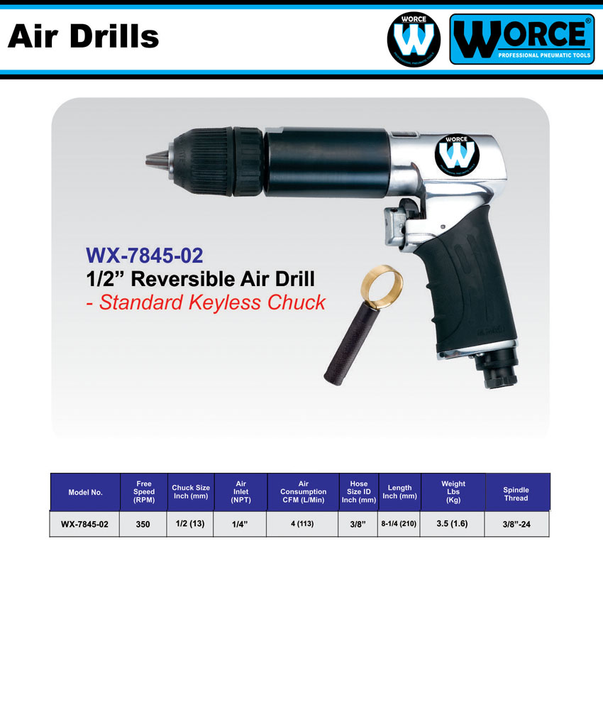دریل بادی ورث WX-7845-020