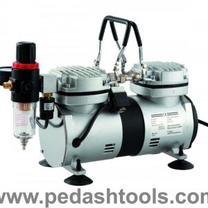 کمپرسور ایر براش بدون مخزن دو سیلندر 1/6 HP OIL FREE تایوانی اصل مدل TC-30